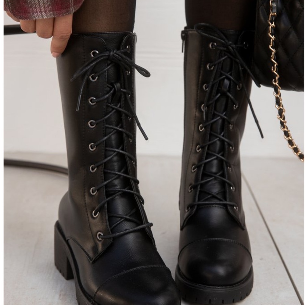 Black Combat Boots